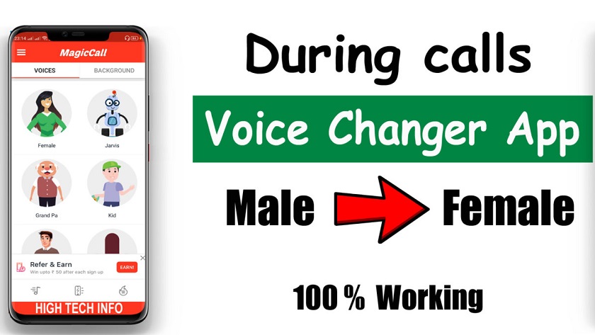 Magic Call App - Best app for changing your voice Male to Female in call