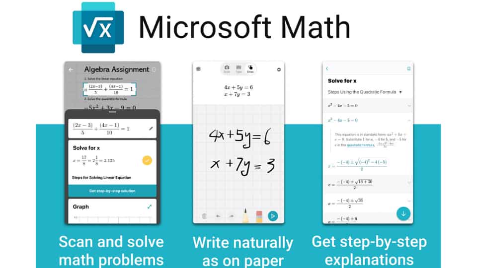 Microsoft Maths  – How To Use Microsoft Math Solver App