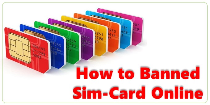 How to Ban Sim card online